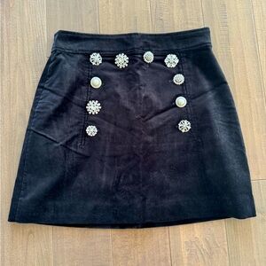 Last call‼️Veronica Beard velvet mini skirt